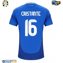 Moški Nogometni dresi Italija Bryan Cristante #16 Domači EP 2024 Kratek Rokav